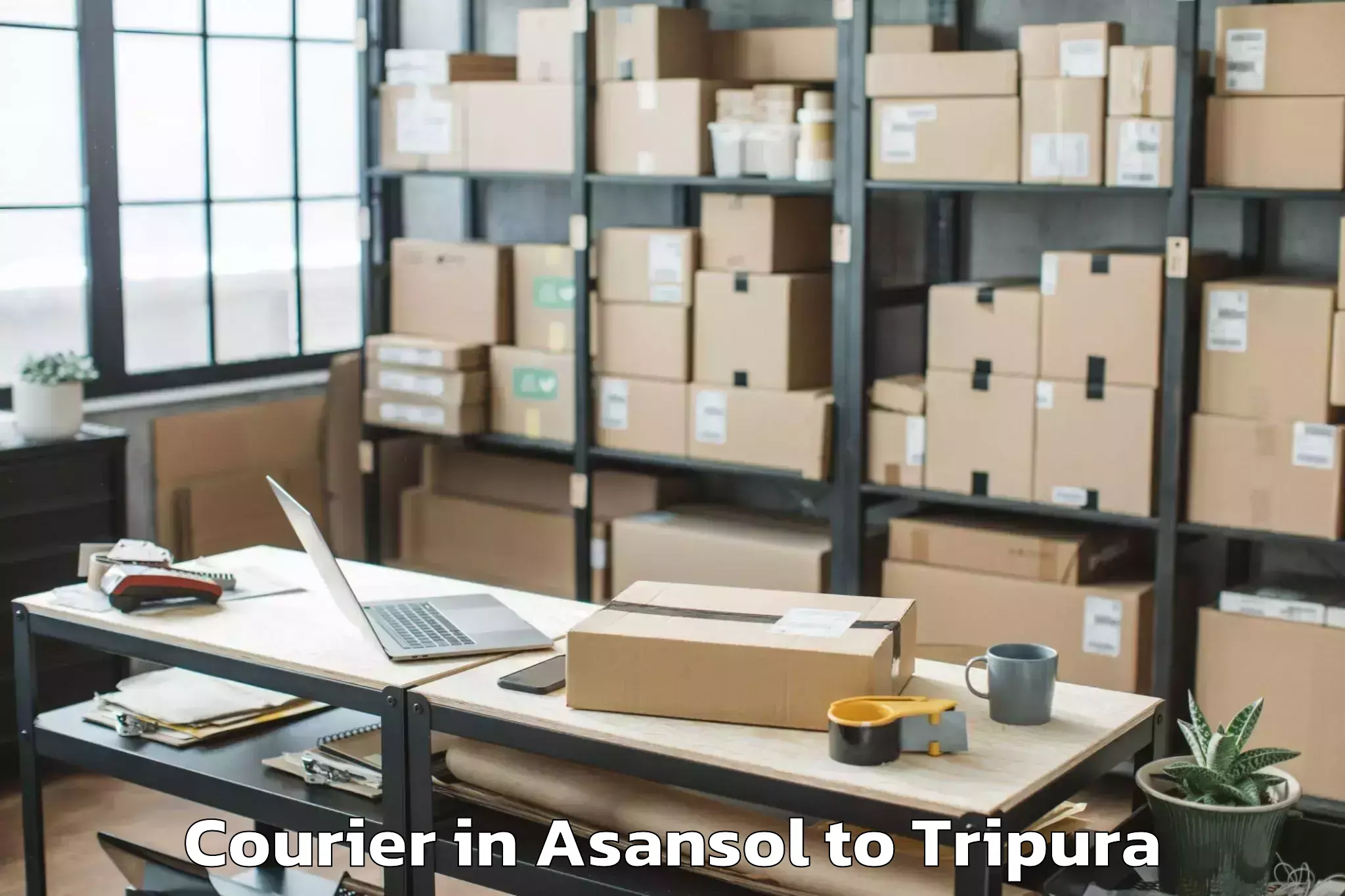 Quality Asansol to Aambasa Courier